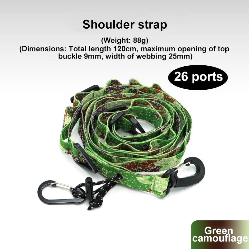 Outdoor Multifunctional 26 Holes Canopy Hanging Buckle Storage Rope Lanyard Clothesline Storage Belt