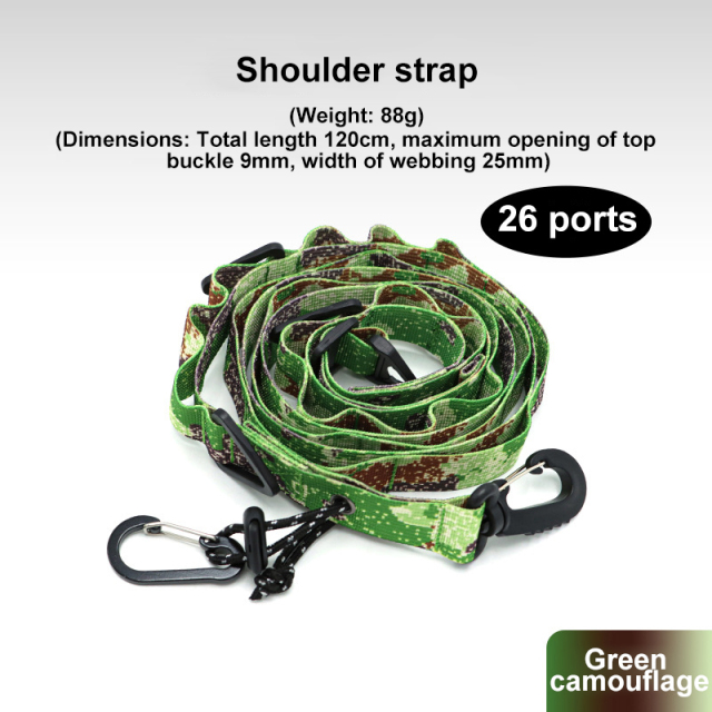 Outdoor Multifunctional 26 Holes Canopy Hanging Buckle Storage Rope Lanyard Clothesline Storage Belt