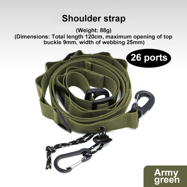 Outdoor Multifunctional 26 Holes Canopy Hanging Buckle Storage Rope Lanyard Clothesline Storage Belt