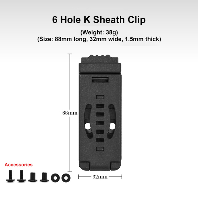Outdoor Multifunctional Knife Sheath Waist Clip Accessory Backpack Fixed Hanging Buckle