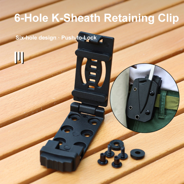 Outdoor Multifunctional Knife Sheath Waist Clip Accessory Backpack Fixed Hanging Buckle
