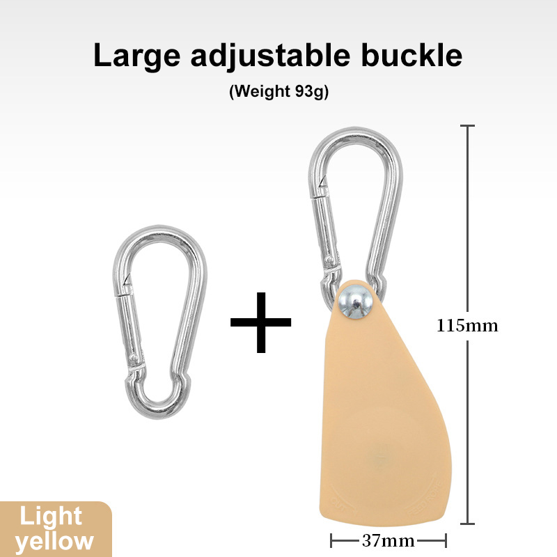 Pulley Rope Tensioning Device with Carabiners Quick Adjustment Secure Rope Ratcheting Tie Down for Canopy Tent Outdoor