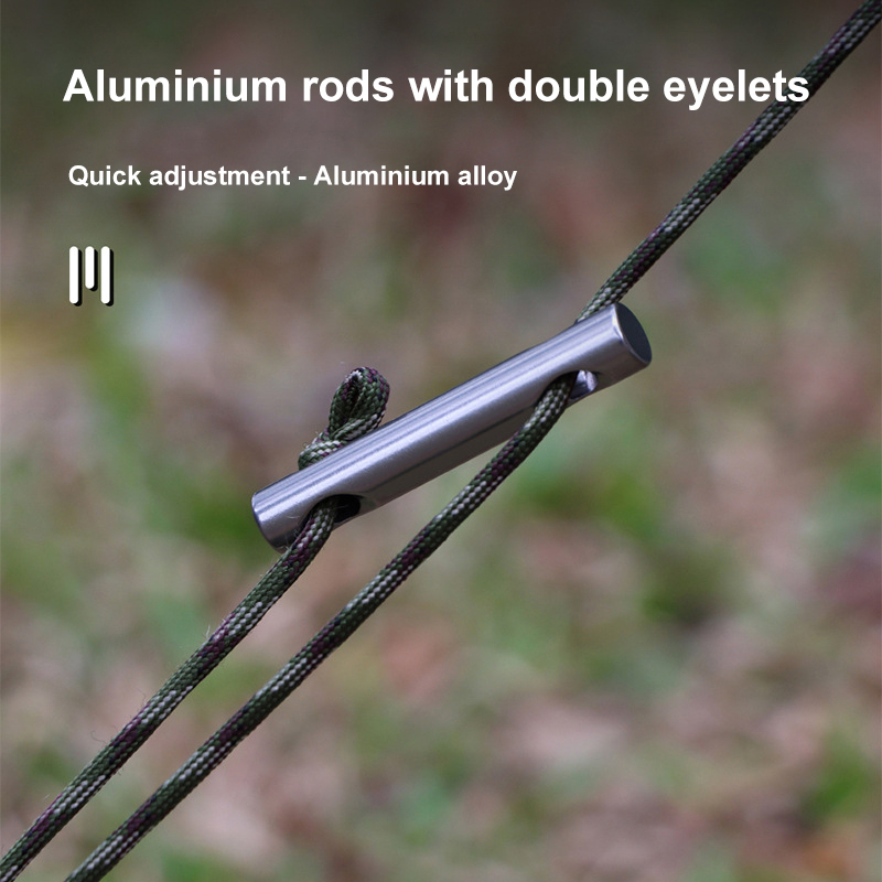 Aluminum Alloy Stable Ground Nail Buckle for Windproof Camping Tent Canopy Adjustment