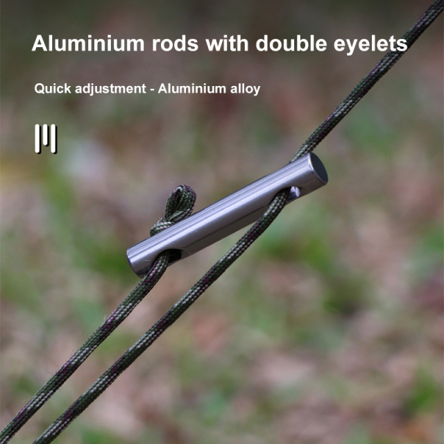 Aluminum Alloy Stable Ground Nail Buckle for Windproof Camping Tent Canopy Adjustment