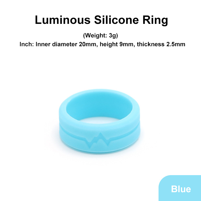 Silicone Soft Glow Luminos Ring Adult Men's and Women's Outdoor Sport Survival Light