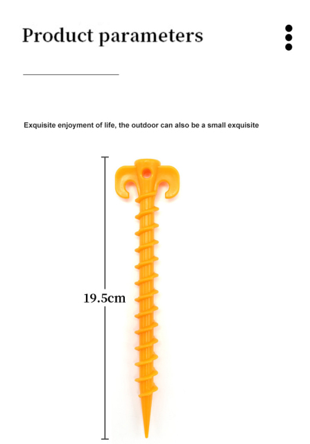Plastic Tent Ground Nails for Outdoor Camping Trip