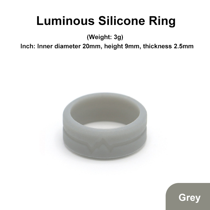Silicone Soft Glow Luminos Ring Adult Men's and Women's Outdoor Sport Survival Light