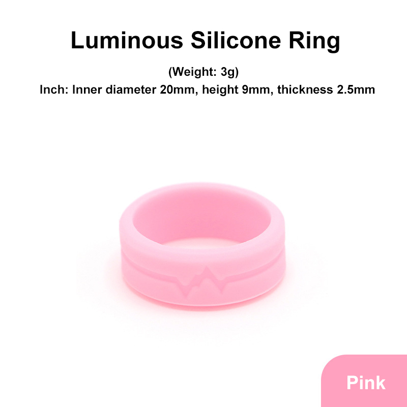 Silicone Soft Glow Luminos Ring Adult Men's and Women's Outdoor Sport Survival Light