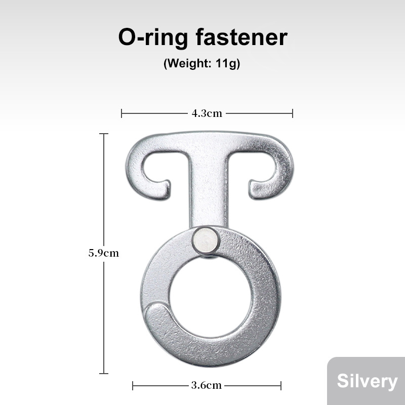 Aluminium Alloy Aautomatic Buckle Hooks Fast Hanging O  Water Bottle Buckle for Camping Tent Accessory