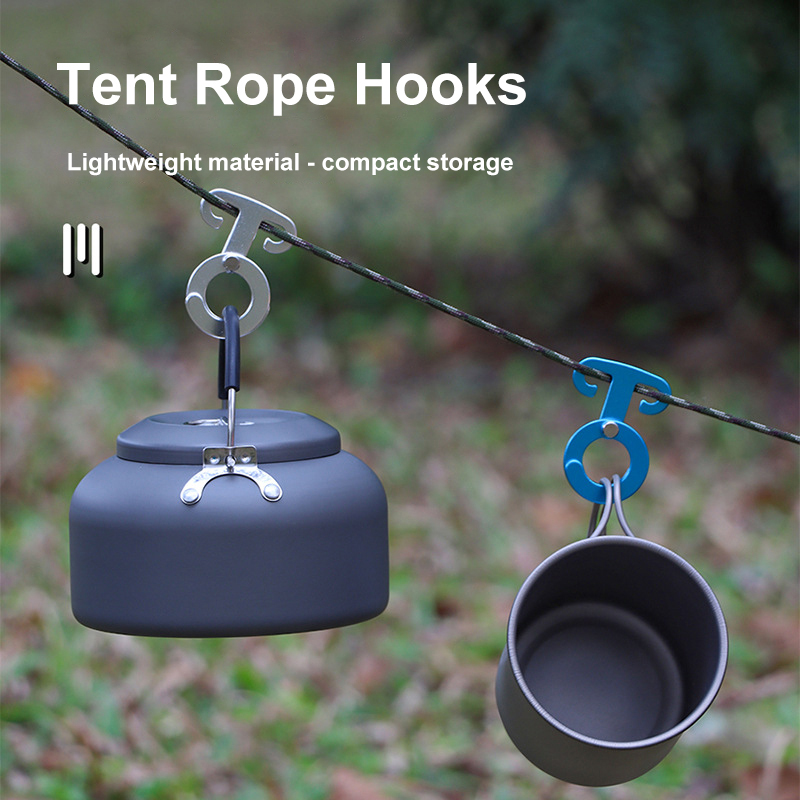 Aluminium Alloy Aautomatic Buckle Hooks Fast Hanging O  Water Bottle Buckle for Camping Tent Accessory