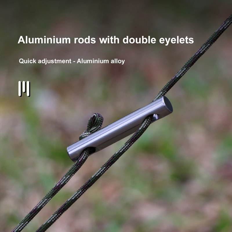Aluminum Alloy Stable Ground Nail Buckle for Windproof Camping Tent Canopy Adjustment