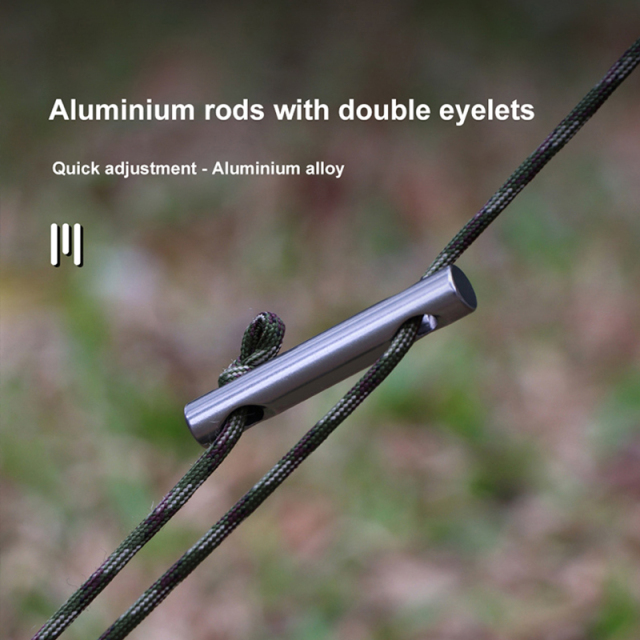 Aluminum Alloy Stable Ground Nail Buckle for Windproof Camping Tent Canopy Adjustment