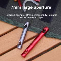 Aluminum Alloy Stable Ground Nail Buckle for Windproof Camping Tent Canopy Adjustment