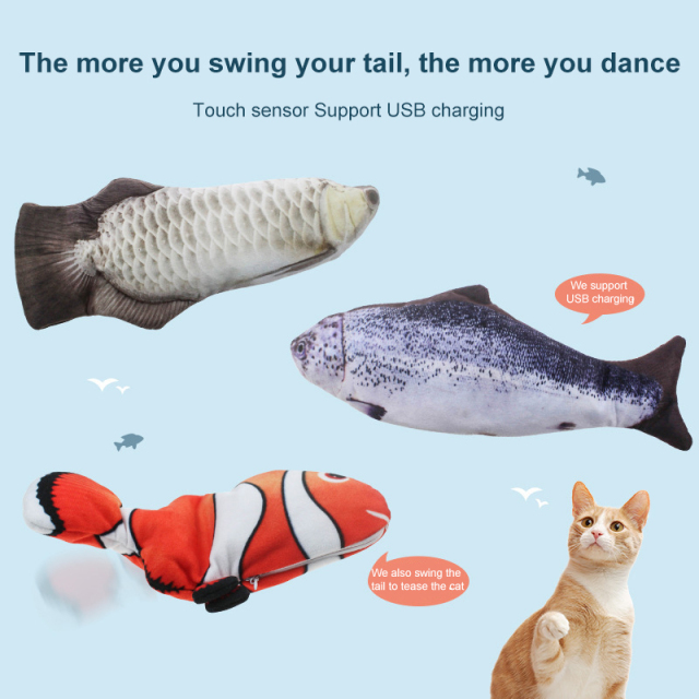 Cat Pet Chew Fish Toys Pillow Cat Scratch Board Scratching Toy