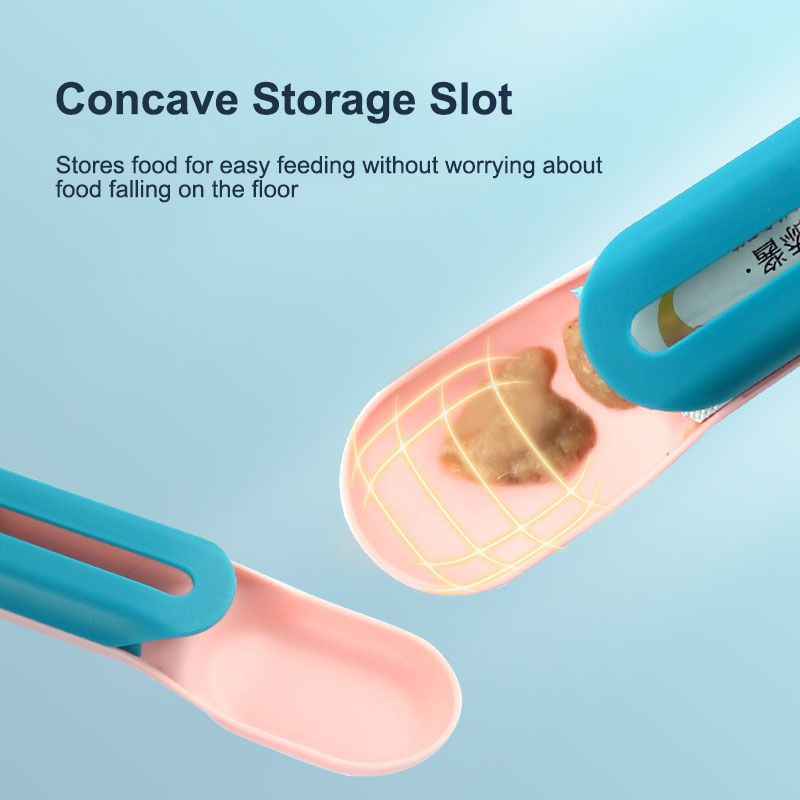 Portable Pet Cat Feeding Scoop Button Pushed Design Food Long Strip Cat Snack Squeezer Feeder Pet Supplies
