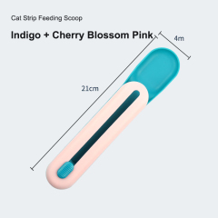 Portable Pet Cat Feeding Scoop Button Pushed Design Food Long Strip Cat Snack Squeezer Feeder Pet Supplies