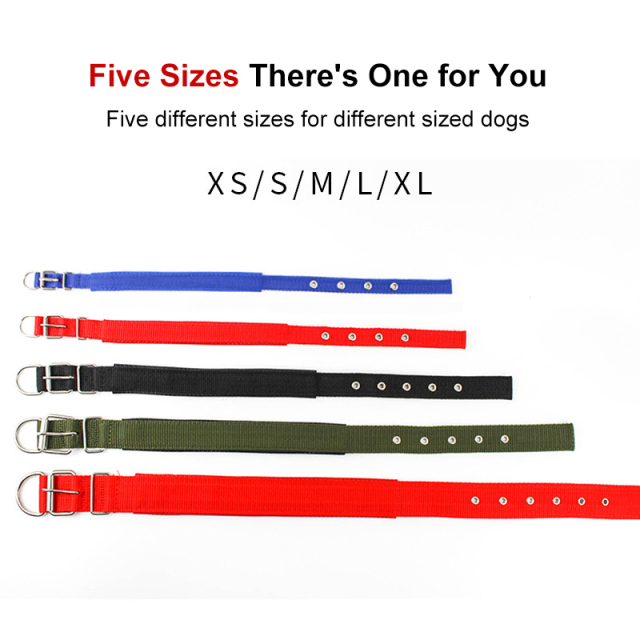 Pet Adjustable Double Layer Padded Collar P Durable Foam Neckband for Small Medium Large Dogs