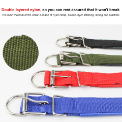 Pet Adjustable Double Layer Padded Collar P Durable Foam Neckband for Small Medium Large Dogs