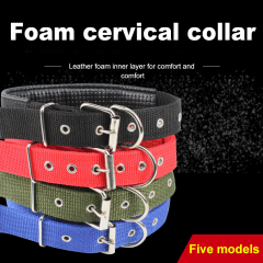 Pet Adjustable Double Layer Padded Collar P Durable Foam Neckband for Small Medium Large Dogs