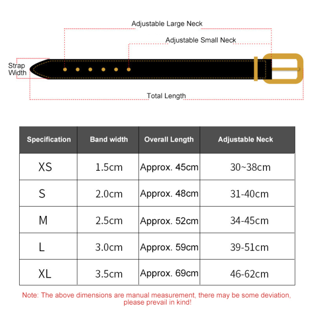 Pet Adjustable Double Layer Padded Collar P Durable Foam Neckband for Small Medium Large Dogs