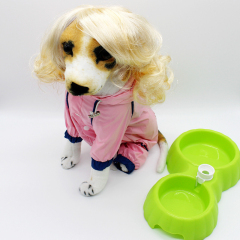 Pet Headdress Wig Cute Curly Hair for Small Medium Dog Cat Beauty Headgear