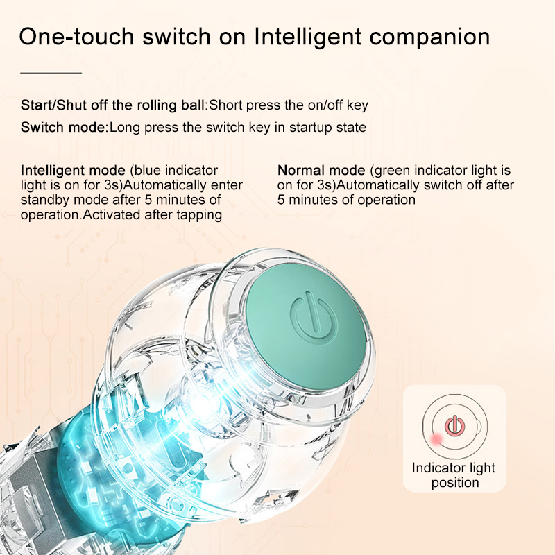 Smart Cat Toys Indoor Automatic Rolling Interactive Ball for Dog Cat Game Pet Supplier Accessory