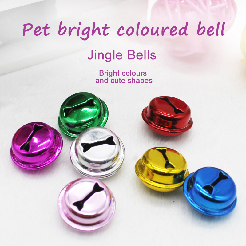 18mm Pet Necklace Metal Jingle Bells Loose Beads Festival Party Decoration Christmas Tree DIY Crafts Accessories