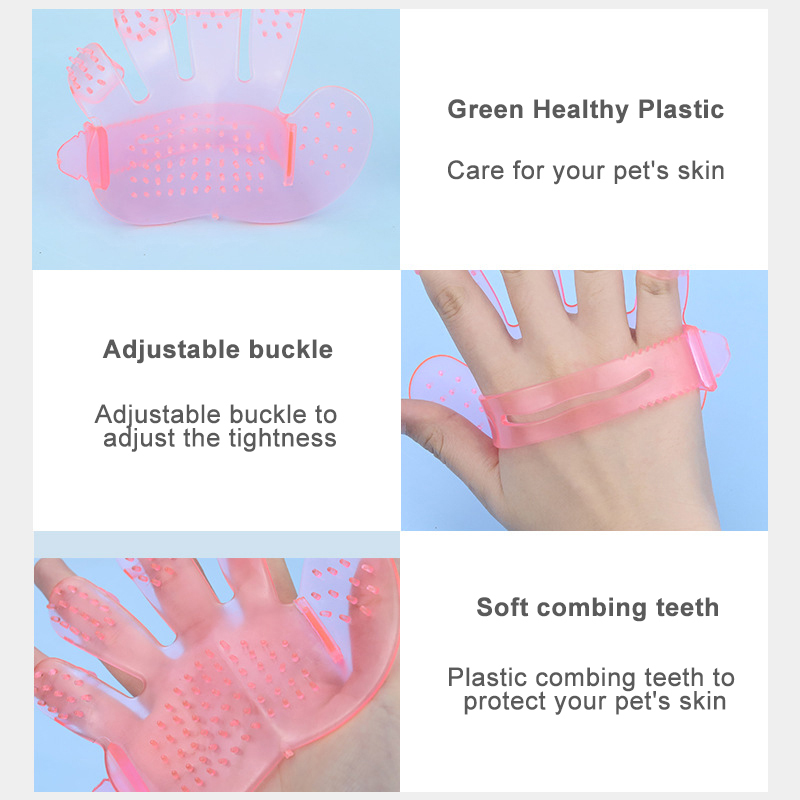 Pet Grooming Glove for Cat Brush Comb Hair Glove for Cat Dog Grooming