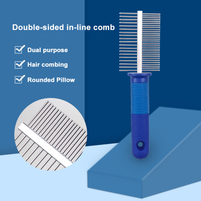Tangle-Free Dog and Cat Grooming Comb for Pet Hair Care