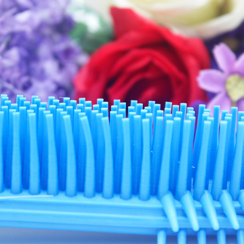 Hollow Silicone Post Pet Hair Removal Brush Comb for Dog and Cat Hair