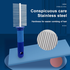 Tangle-Free Dog and Cat Grooming Comb for Pet Hair Care