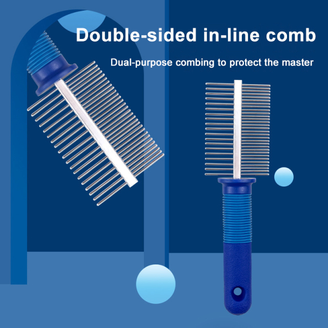 Tangle-Free Dog and Cat Grooming Comb for Pet Hair Care