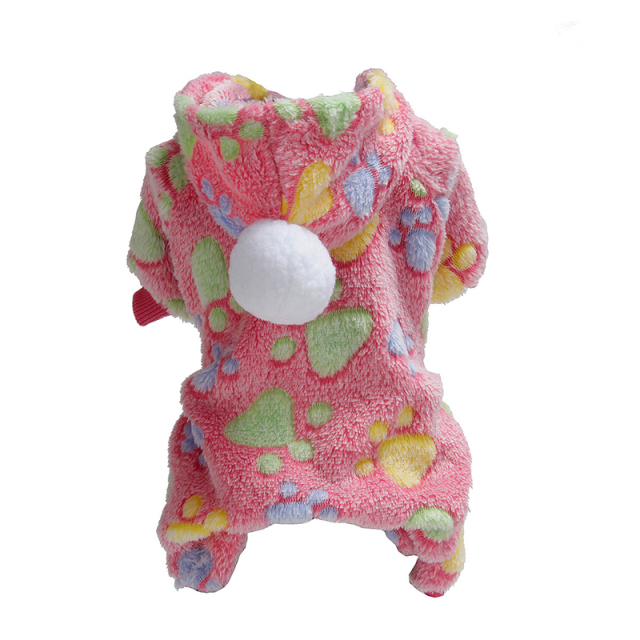 Pet Cotton Clothes Fur Ball Flannel Material Autumn And Winter Pet Clothes for Soft Plush Small Medium Dogs