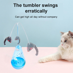 Water Drop Wobbler Cat Teaser Wand Cat Toy Plastic Wobbler Mouse Bell Ball