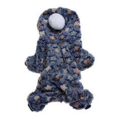 Pet Cotton Clothes Fur Ball Flannel Material Autumn And Winter Pet Clothes for Soft Plush Small Medium Dogs