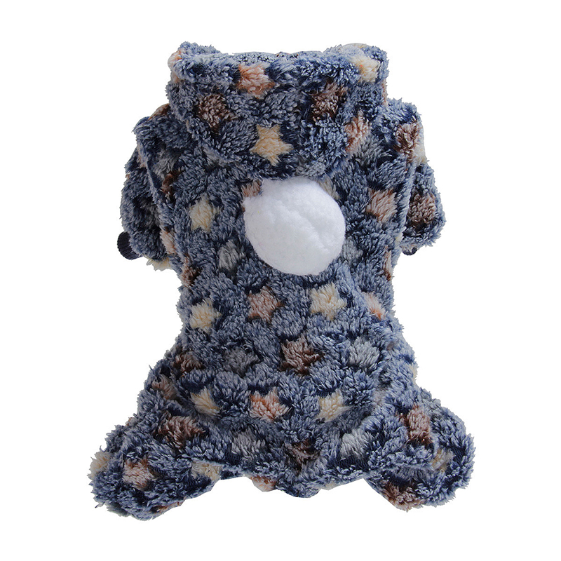 Pet Cotton Clothes Fur Ball Flannel Material Autumn And Winter Pet Clothes for Soft Plush Small Medium Dogs