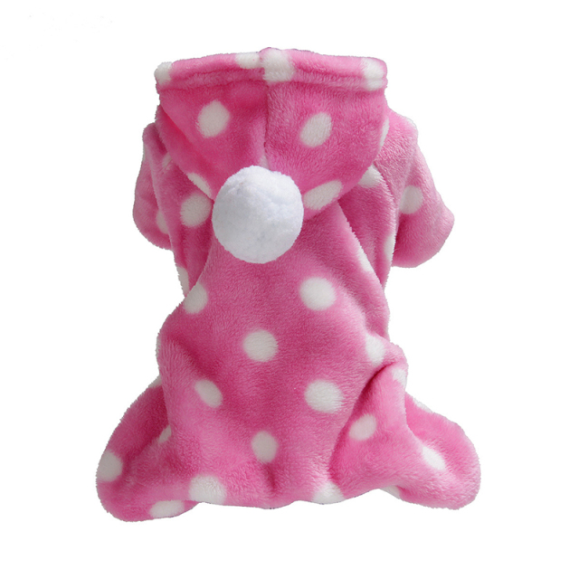 Pet Cotton Clothes Fur Ball Flannel Material Autumn And Winter Pet Clothes for Soft Plush Small Medium Dogs