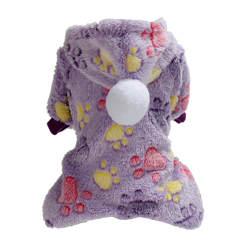 Pet Cotton Clothes Fur Ball Flannel Material Autumn And Winter Pet Clothes for Soft Plush Small Medium Dogs