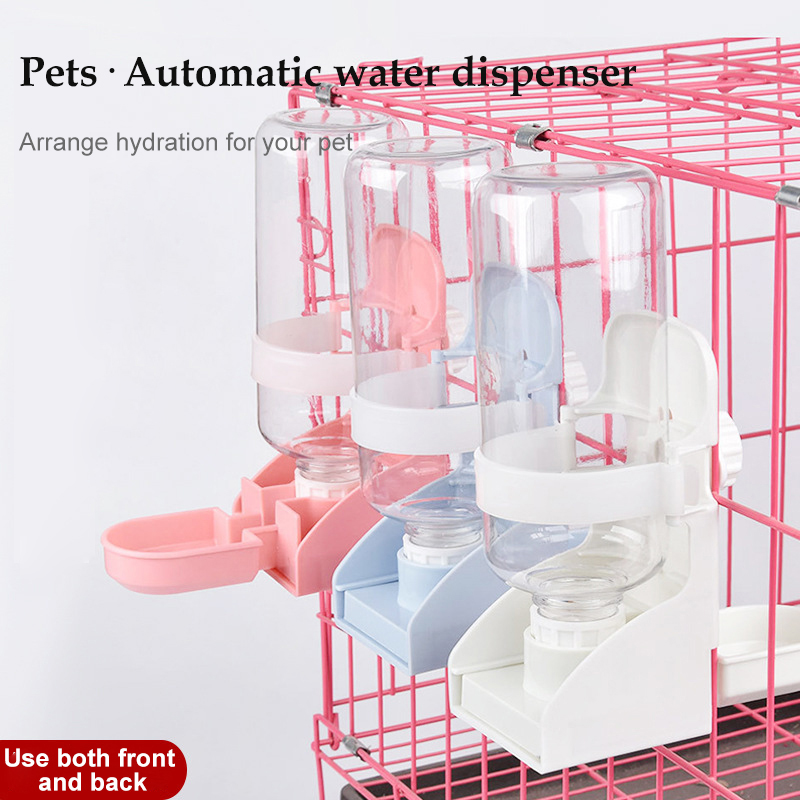 Automatic Hanging Cage Water Dispenser Pet Waterer for Pigeons Rabbits Cats and Dogs
