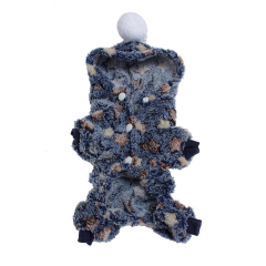Pet Cotton Clothes Fur Ball Flannel Material Autumn And Winter Pet Clothes for Soft Plush Small Medium Dogs