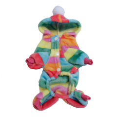 Pet Cotton Clothes Fur Ball Flannel Material Autumn And Winter Pet Clothes for Soft Plush Small Medium Dogs