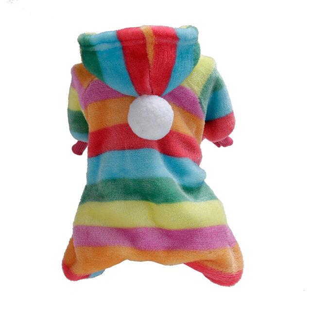 Pet Cotton Clothes Fur Ball Flannel Material Autumn And Winter Pet Clothes for Soft Plush Small Medium Dogs