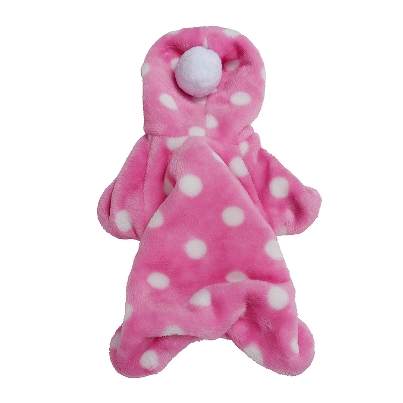 Pet Cotton Clothes Fur Ball Flannel Material Autumn And Winter Pet Clothes for Soft Plush Small Medium Dogs