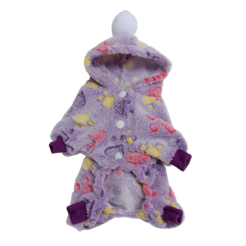 Pet Cotton Clothes Fur Ball Flannel Material Autumn And Winter Pet Clothes for Soft Plush Small Medium Dogs