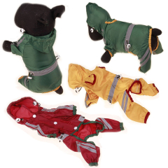 Pet Dog Waterproof Raincoat Jumpsuit Reflective Rain Coat Sunscreen Dog Outdoor Clothes Jacket for Small Pet Supplies