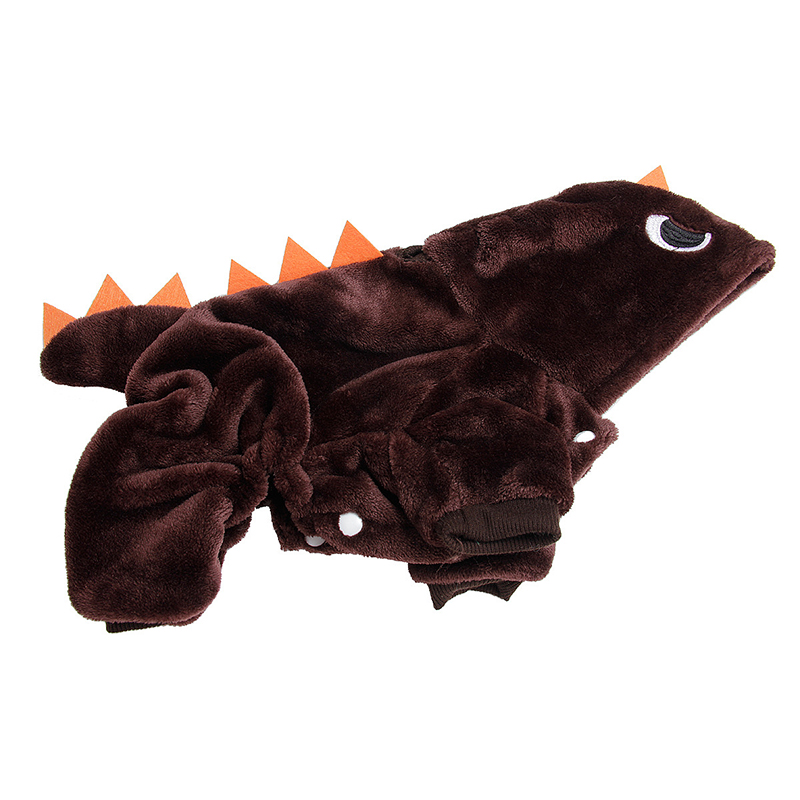Pet Winter Clothes Dinosaur Costume Cute and Funny Transformation Attire Outfit