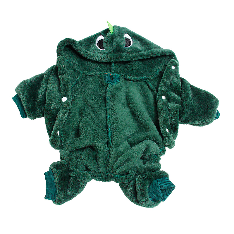 Pet Winter Clothes Dinosaur Costume Cute and Funny Transformation Attire Outfit