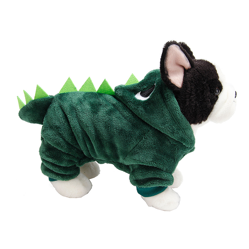 Pet Winter Clothes Dinosaur Costume Cute and Funny Transformation Attire Outfit