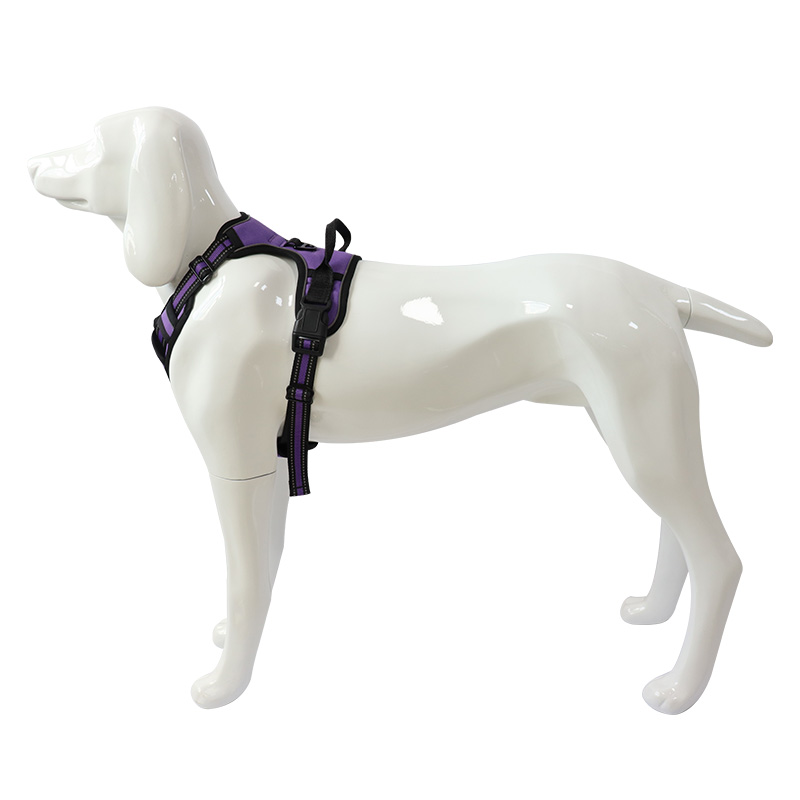 Adjustable Reflective Dog Vest Harness Pet No Pull Dog Harness Release at Neck Easy Control Handle for Small Medium Large Dogs