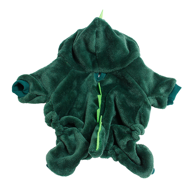 Pet Winter Clothes Dinosaur Costume Cute and Funny Transformation Attire Outfit